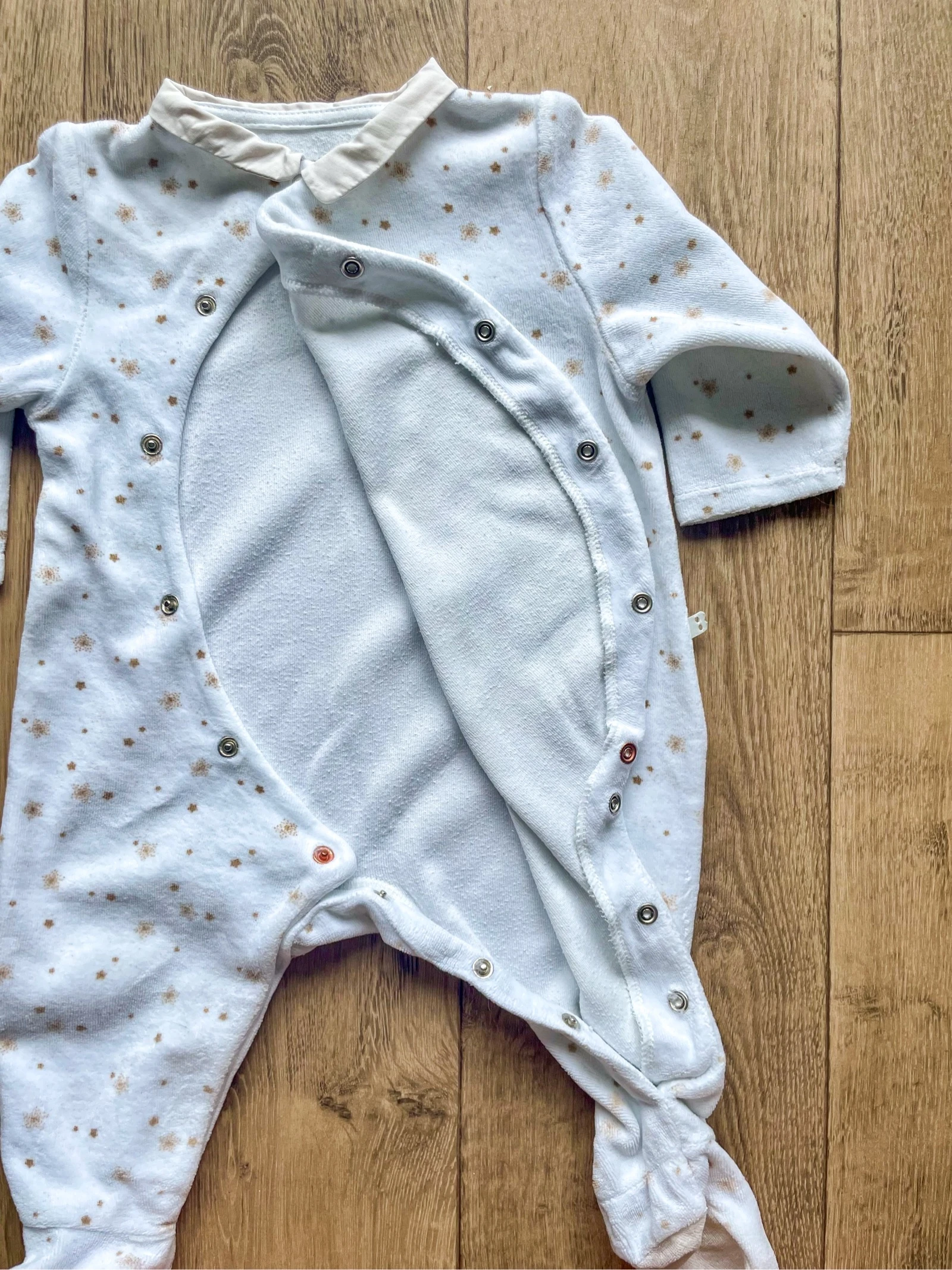 Baby girl velvet pajama set size 6 months – photo 5